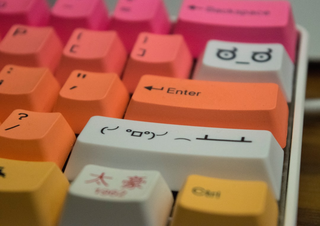 A close up of a keyboard