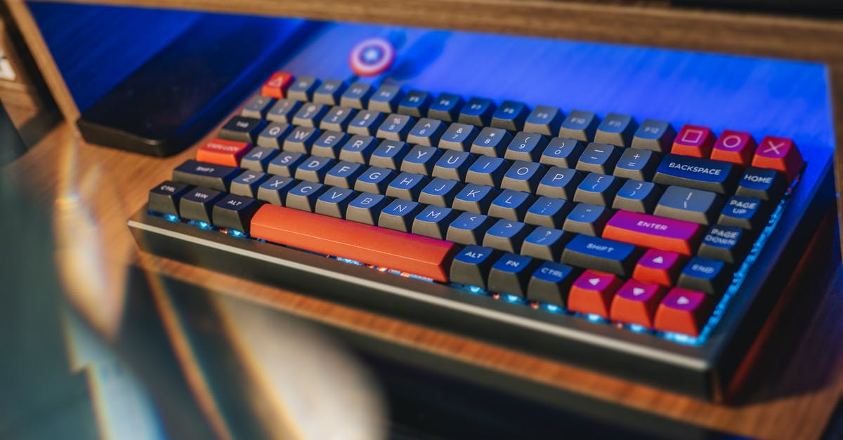 A close up of a computer keyboard